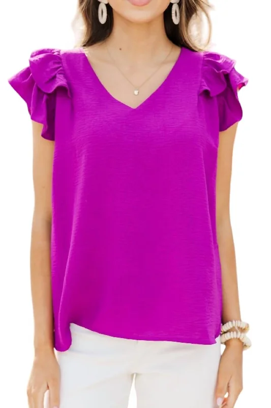 Stylish Savings Raya Top In Purple