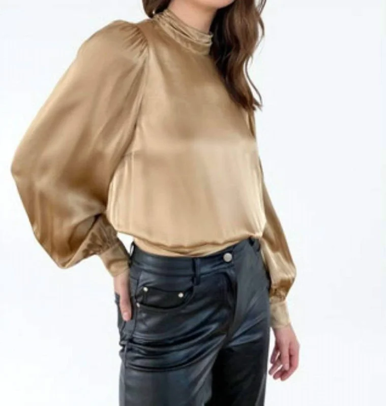 Imeless Style Valencia Top In Cashew Gold