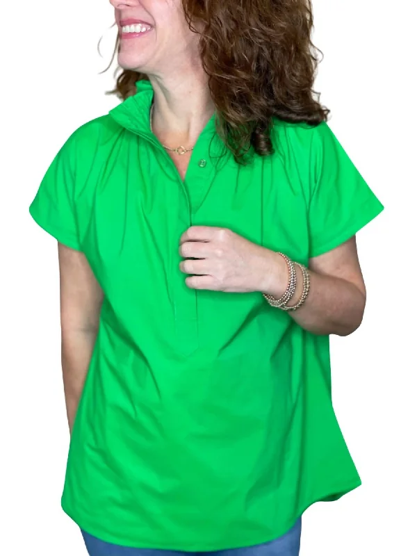 Luxury Casual Deals Emily Top In Kelly Green