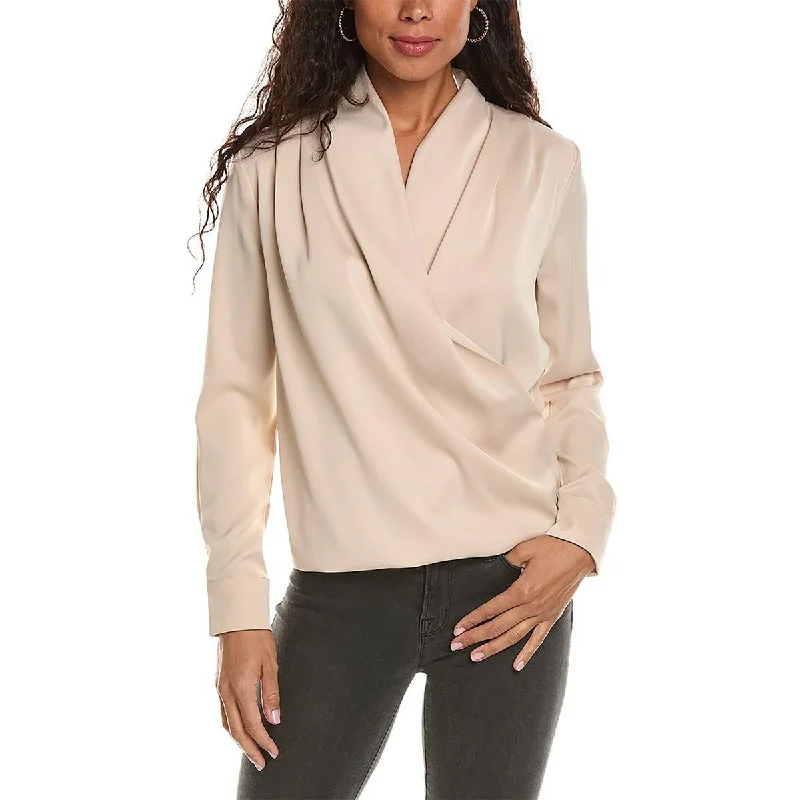 Special Offer For You Womens Draped V-Neck Top