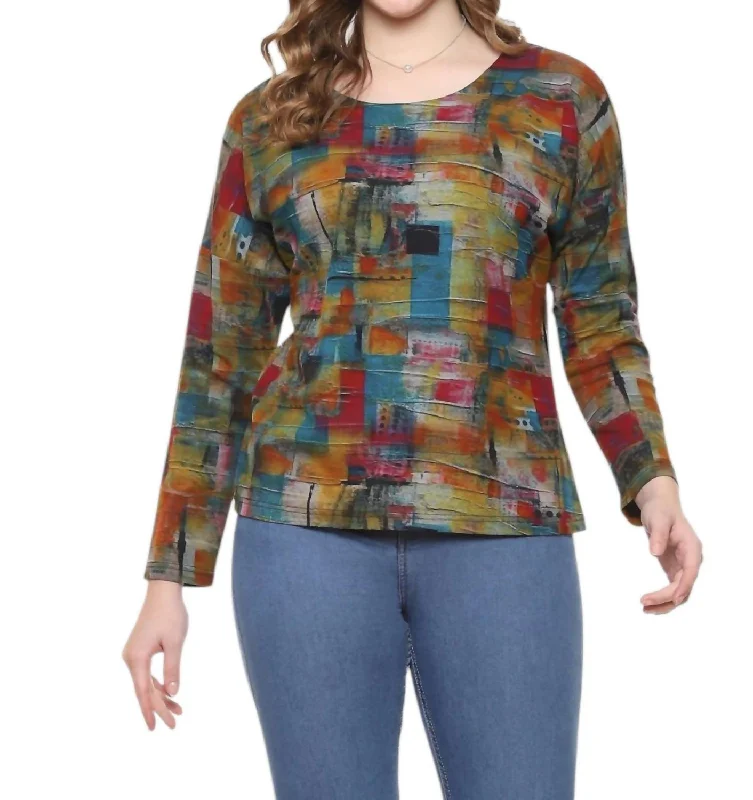 Timeless Style Promotions Danielle Top In Multi Color