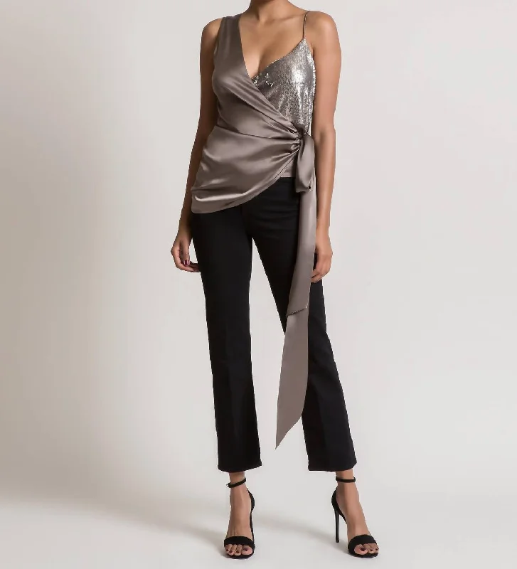 New Season Fashion Preview Sale Kristina Top In Grey