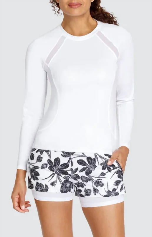 Feminine Luxe Style Sale Alda Raglan Top In White