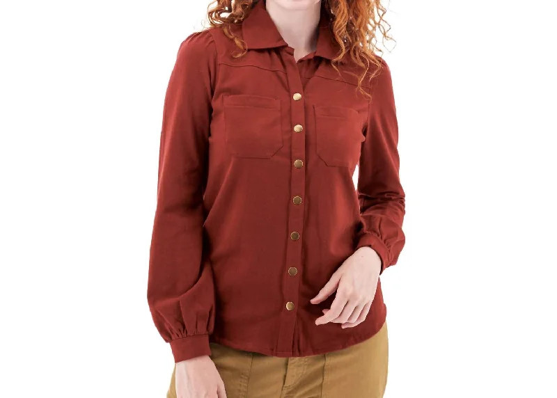 Weekend Exclusive Callie Top In Sun-Dried Tomato