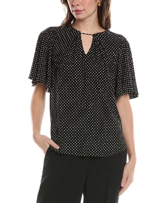 Exclusive Designer Style Deals Anne Klein Flutter Sleeve Top