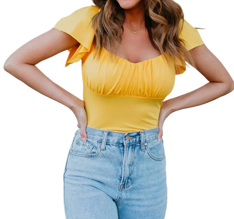 Buy More, Save More Women's Hello Top In Yellow