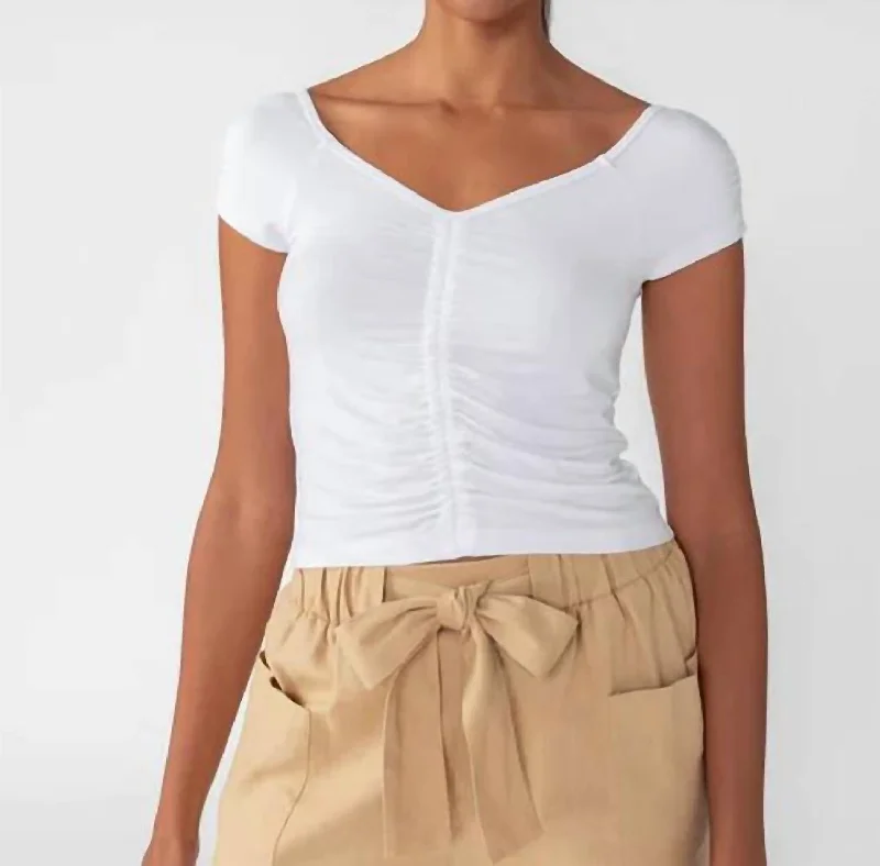 Sale Event, Prices Rock Adore Ruched Top In White