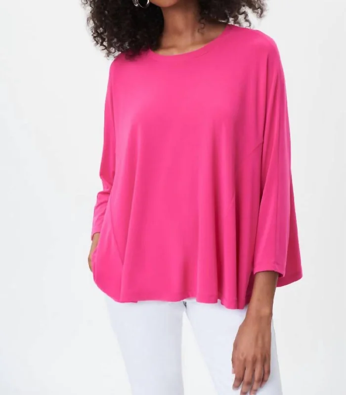 Retro Style Promotions Women's Top In Dazzle Pink