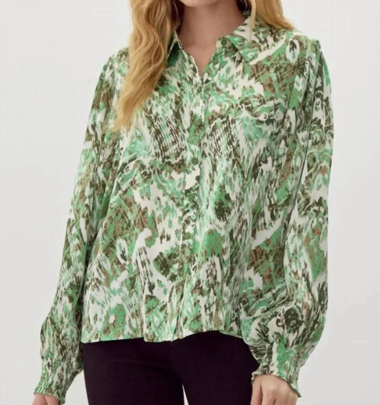 Glamorous Fashion Offers Feeling Good Top In Green