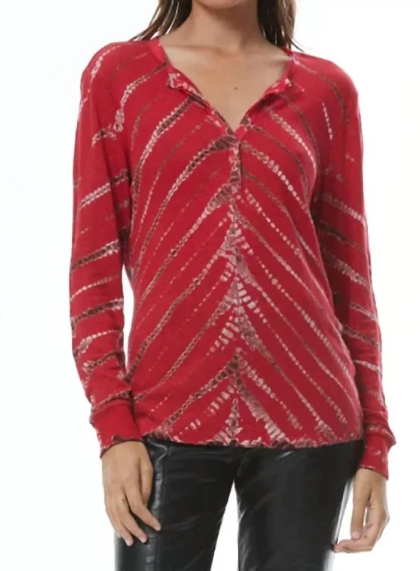 Sleek Style Discounts Cordon Top In Red Velvet Savannah Wash