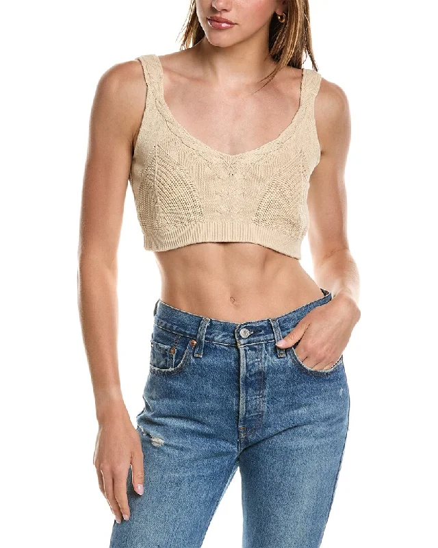 The Latest Trends 27 Miles Malibu Cable Knit Bra Top