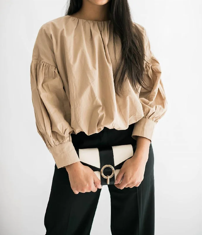 Chic Style, Always In Vogue Ava Top In Mocha