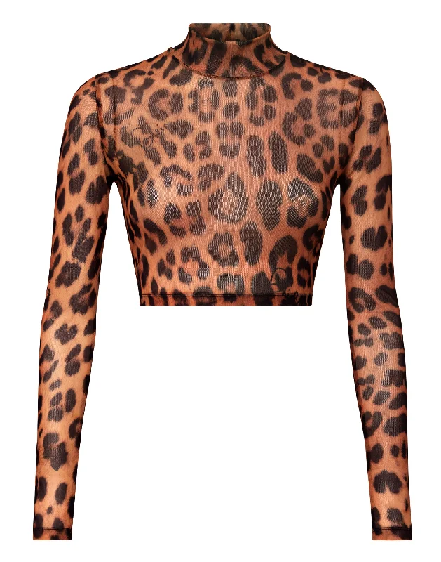 Stylish Deals LS Top  Leopard