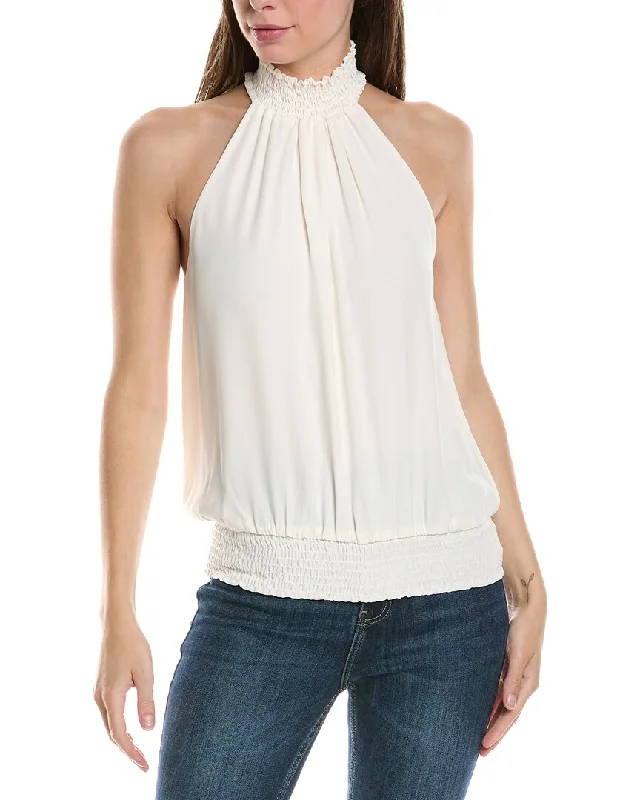 Sophisticated Style Offers Krisa Smocked Halter Top