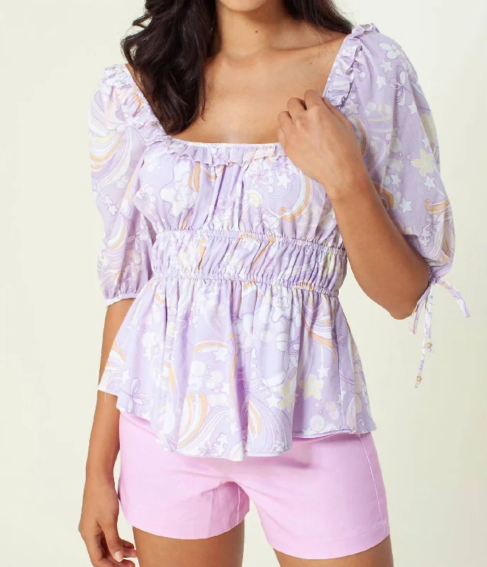 Statement Fashion Offers Gardenia Top In Lilac