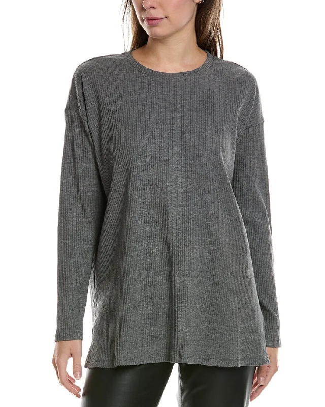 Timeless Elegance Redefined EILEEN FISHER Crewneck Box Top