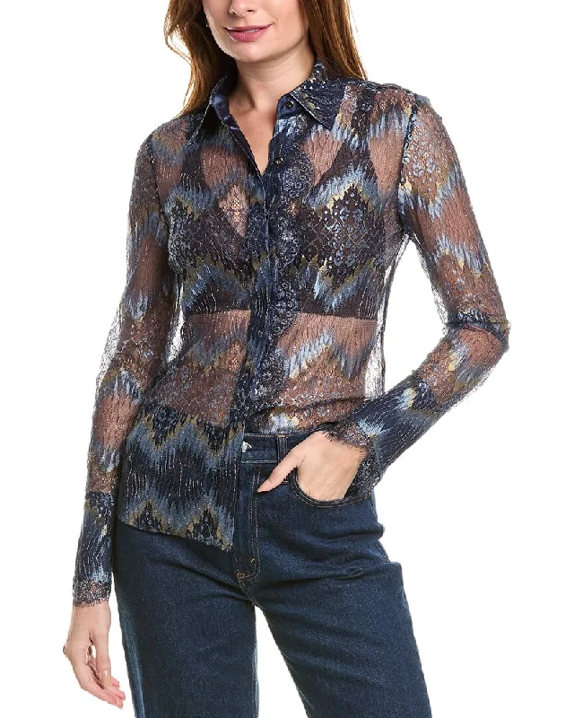 Affordable Luxury Fashion Ramy Brook Nora Lace Shirt