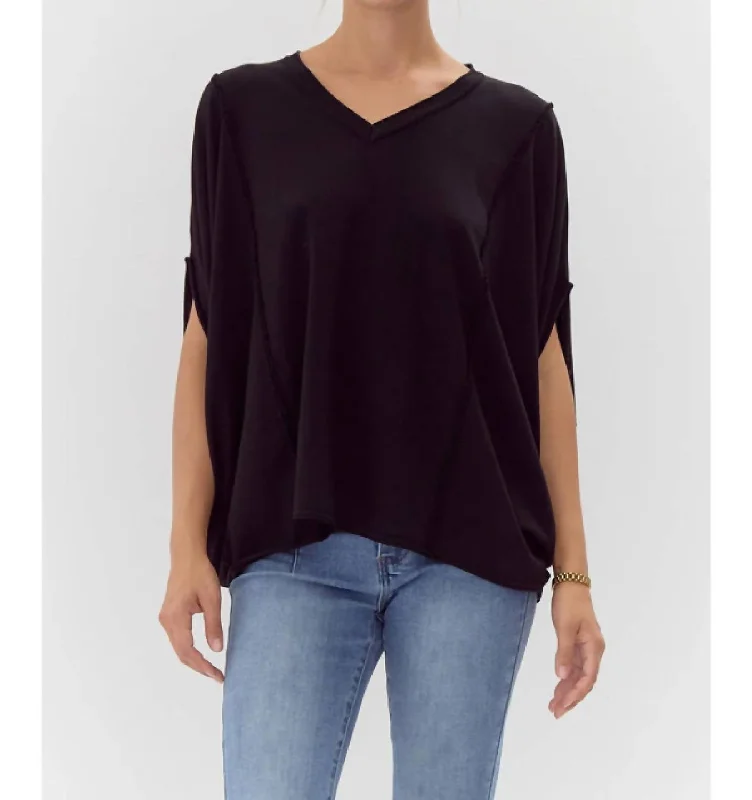 The Latest Trends Magnetic Romance Top In Black