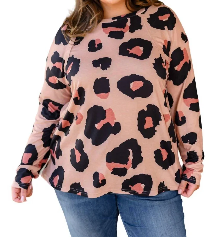 Limited Styles Meant To Be Dolman Top In Animal Print