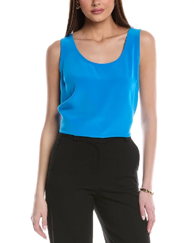 Trend Alert St. John Satin Back Cady Top