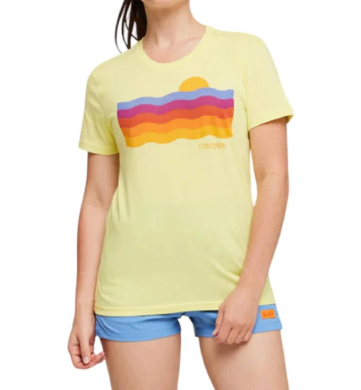 Top Deals Disco Wave Organic T Shirt In Yellow