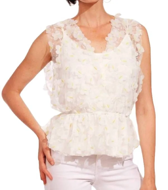 Limited Time Flash Sale Glory Top In Daffodil Petal