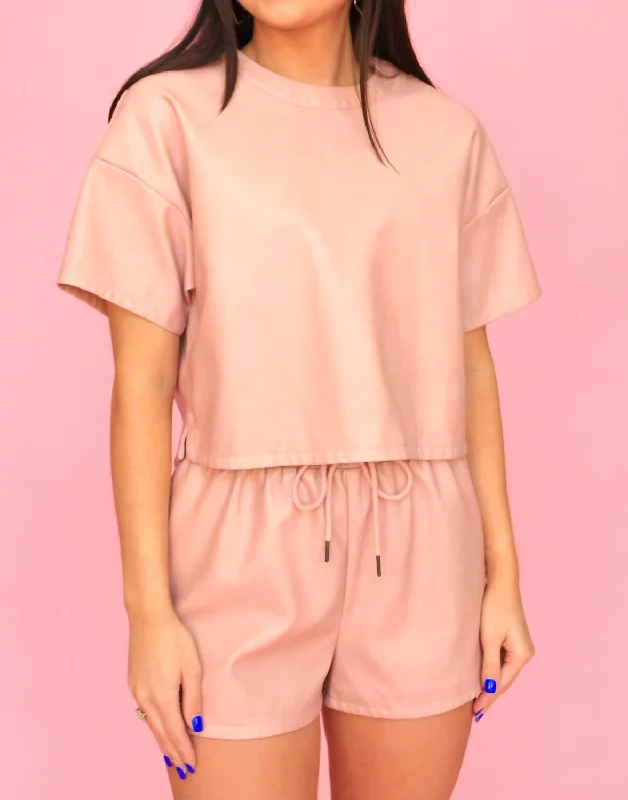 Trend Leading Collection Opposites Attract Set - Top In Mauve