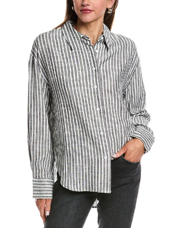 Flash Sale REVERIEE Linen-Blend Shirt