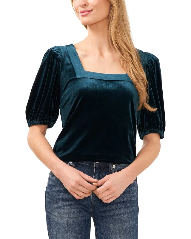 Fresh Styles, Fresh Deals CeCe Square Neck Puff Sleeve Top