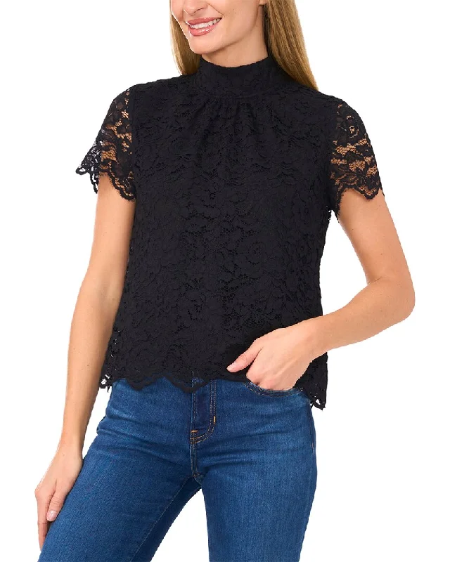 Weekend Exclusive CeCe Mock Neck A-Line Top