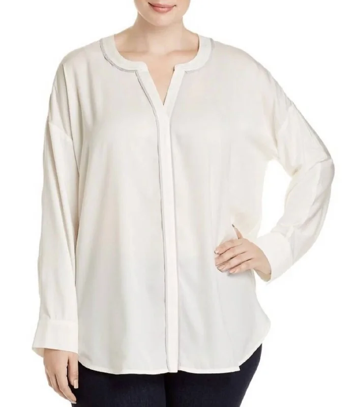 Luxe Style Discounts Mika Top In Ivory