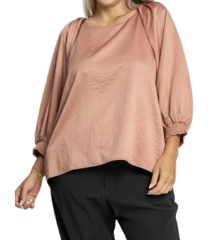 Bold Fashion Sales Not My Point Top In Mauve