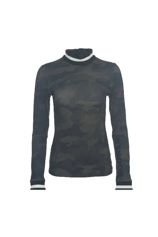 Bold Style Discounts Patrizia Top In Dark Camo