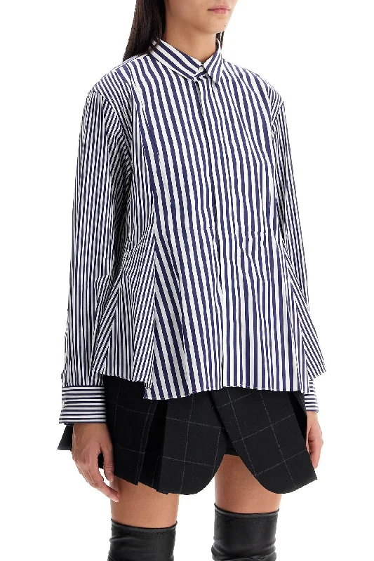 Stay Ahead In Style Sacai Poplin Sticked Shirt With