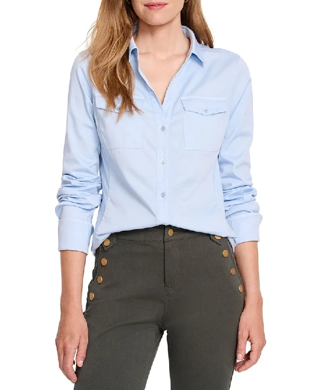 Winter Warehouse Sale NIC+ZOE Mixed Media Pocket Shirt