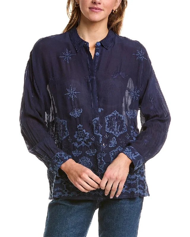 Limited Stock Johnny Was Slim Audrey Button-Down Shirt