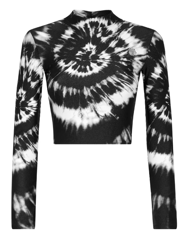 Chic And Edgy LS Top Tie dye