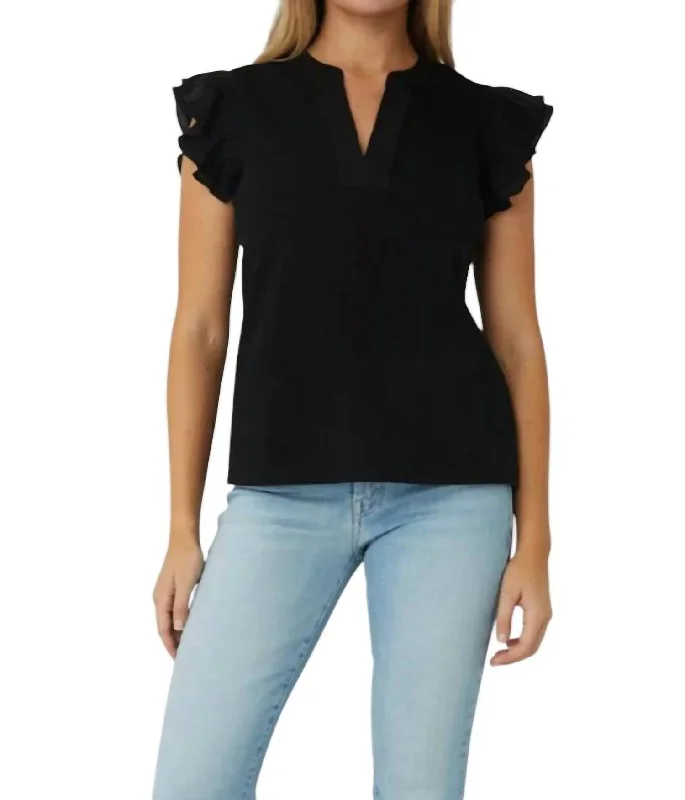 Season Offer Chloe Top In Black