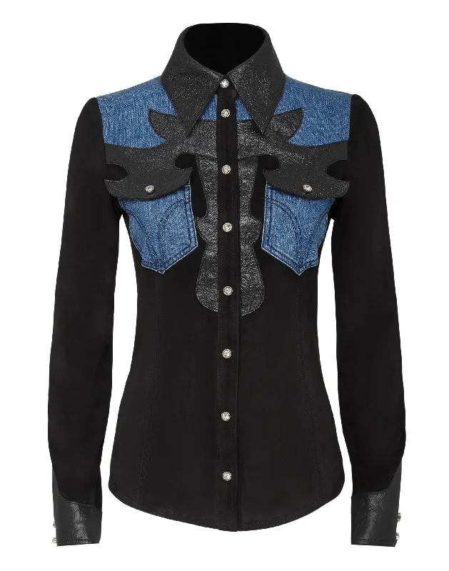 Chic Style Discounts Leather Shirts Cowboy