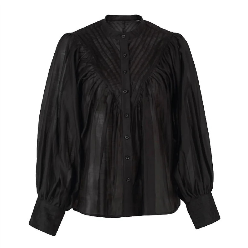 Seasonal Style Discounts Women's Shiv Ruffled Shirt In Black