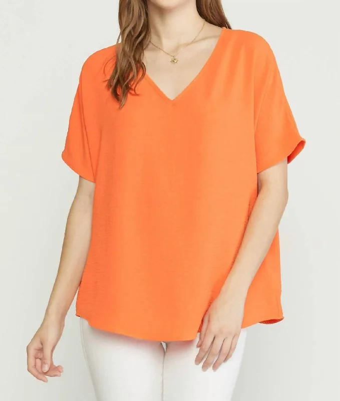 Stylish Savings New Attitude Top In Orange