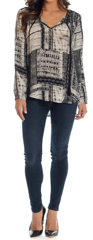 Playful Fashion Offers Janessa Top In Black