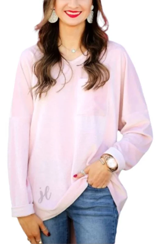 Flash Sale Starts Blushing Over You Velvet Top