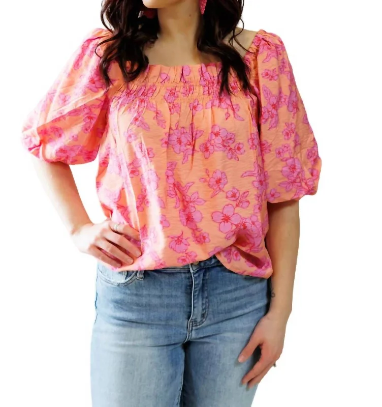 Crazy Price Slashing Poppy Top In Pink