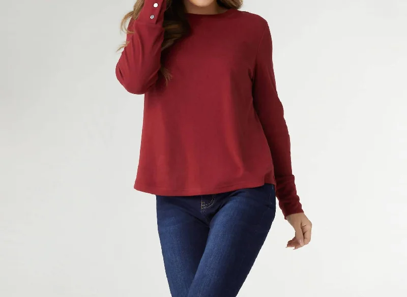 Snag Fabulous Fashion Bargains Alexis Super Soft Top In Redwood