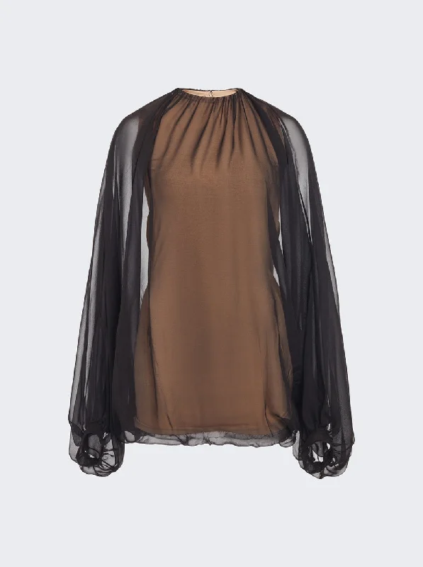 Elevated Casual Discounts Valentino Garavani Chiffon Top Black