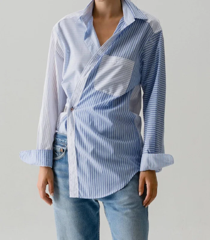 Vintage-Inspired Style Offers The Men's Shirt Egyptian Cotton In Striped Scrappy