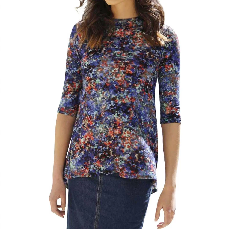 Easy Elegance Sales Petal Top In Blue