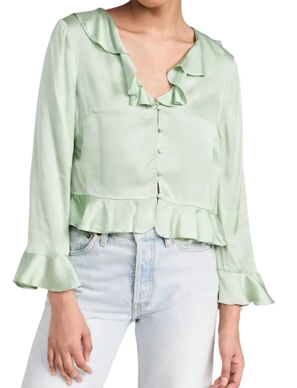 Limited Time Amaya Top In Pistachio