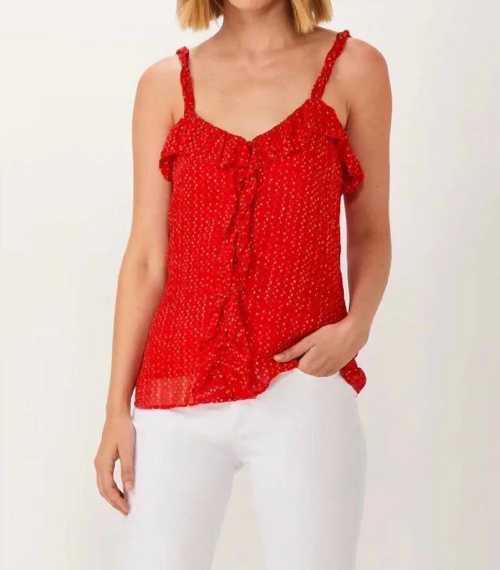 Dive Into Trendy Styles Scarlet Top In Red